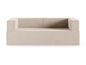 Miniaturka 1 - Sofa piankowa rozkładana Pianora — widok z przodu, na białym tle