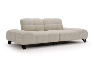 Miniaturka 1 - Trzyosobowa sofa Pivora Maxi pod kątem, ujęcie trzy czwarte z ruchomym oparciem