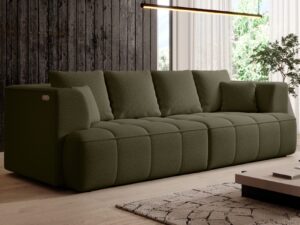 Miniaturka 2 - Sofa Albiero z panelem sterowania wysuwem w podłokietniku w salonie