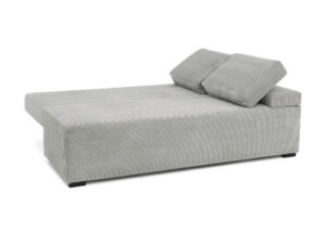 Miniaturka 3 - Sofa rozkładana Sofelia z pojemnikiem — rozłożona do spania, na białym tle