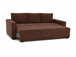 Miniaturka 2 - Sofa rozkładana Soflina — rozłożona do spania, na białym tle