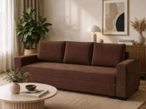 Miniaturka 5 - Sofa rozkładana Soflina — w jasnym salonie