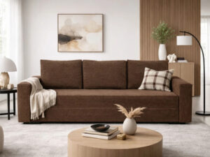 Miniaturka 3 - Sofa rozkładana Soflina — w salonie, widok z przodu