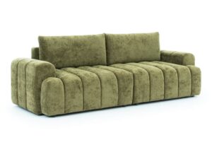 Miniaturka 1 - Sofa Dorvessa z pionowymi wciągami – ujęcie pod kątem