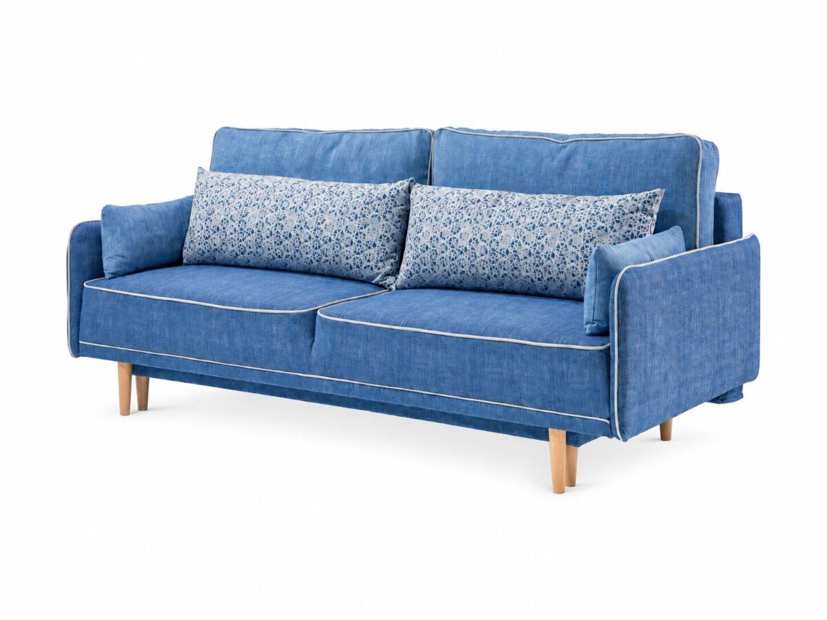 Sofa rozkładana z poduszkami ozdobnymi Albavio 210 cm