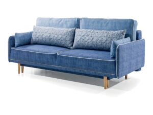 Miniaturka 1 - Sofa Albavio z poduszkami ozdobnymi – ujęcie pod kątem