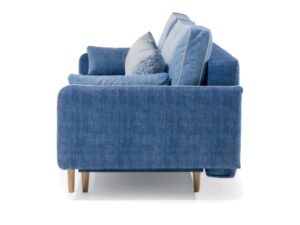 Miniaturka 2 - Sofa Albavio – widok z boku na drewnianych nóżkach