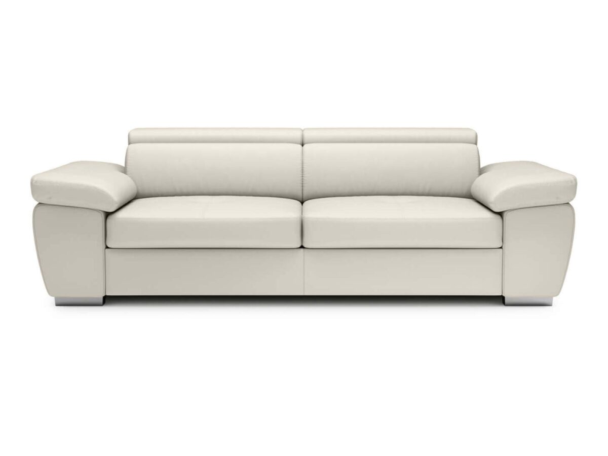 Sofa rozkładana z regulowanymi zagłówkami Zirvano 216 cm