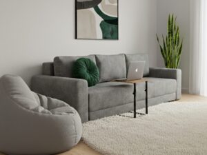 Miniaturka 3 - Sofa rozkładana ze skrzynią Arcavero 230 cm w aranżacji wnętrza