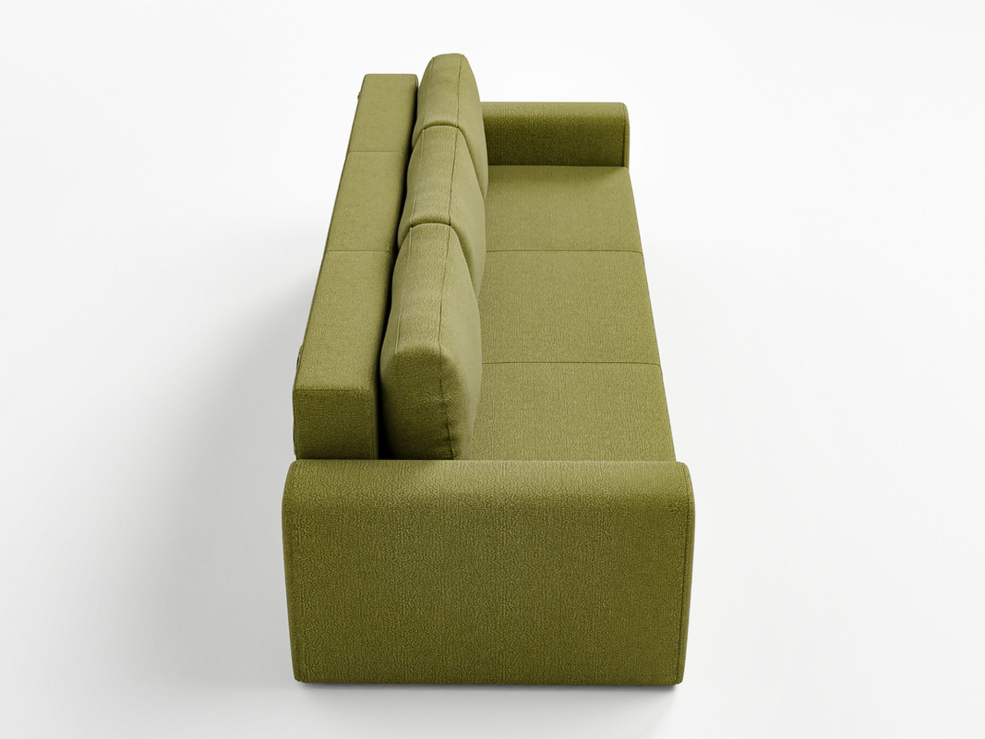 Sofa rozkładana ze skrzynią Arcavero 230 cm w aranżacji wnętrza 3
