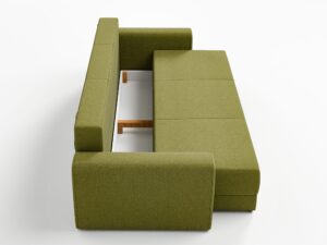 Miniaturka 5 - Sofa rozkładana ze skrzynią Arcavero 230 cm w aranżacji wnętrza 4