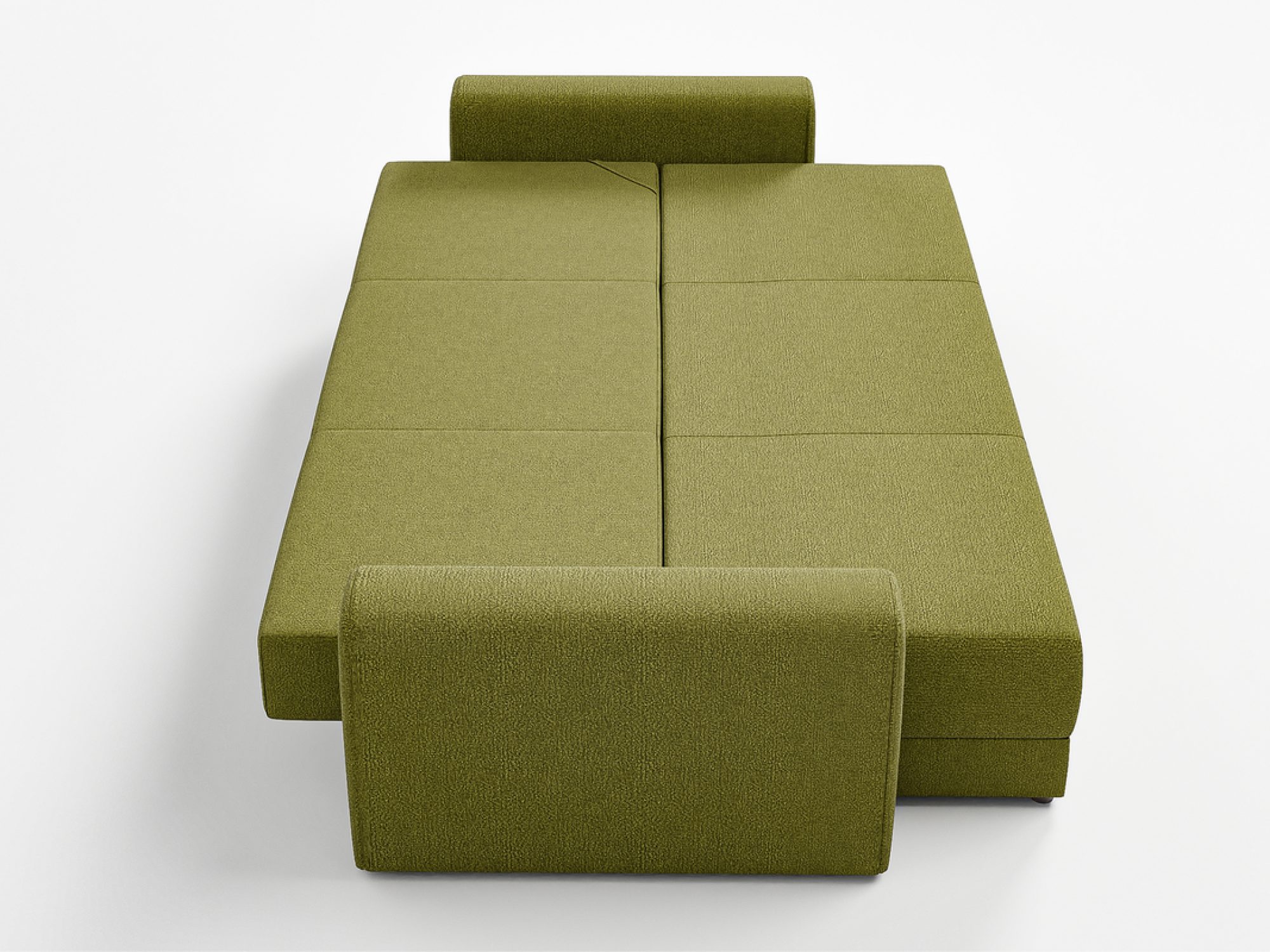 Sofa rozkładana ze skrzynią Arcavero 230 cm w aranżacji wnętrza 5