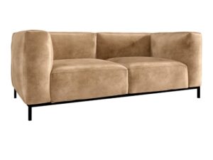 Miniaturka 2 - Sofa skórzana Bogavero 220 cm brązowa – zdjęcie 3