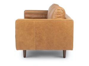 Miniaturka 2 - Sofa skórzana Luxerio 220 cm brązowa – zdjęcie 3
