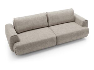 Miniaturka 4 - Sofa Taschino – ukośny widok tapicerowanych siedzisk