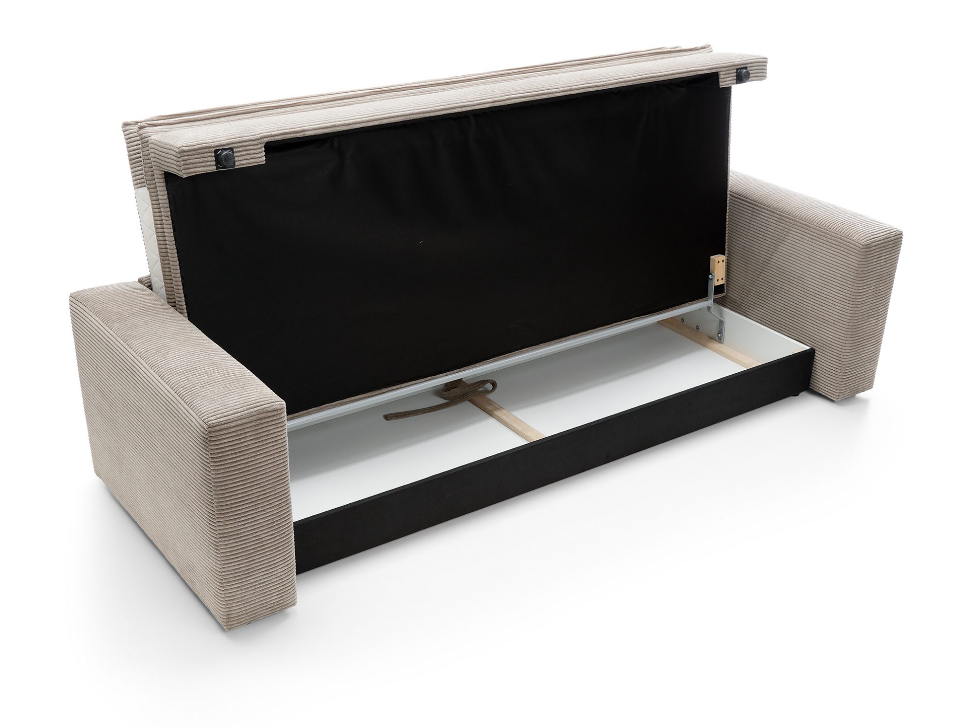 Sofa Tiliano – rozłożona powierzchnia do spania