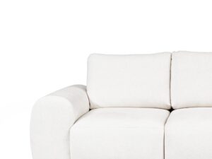Miniaturka 3 - Sofa trzyosobowa Lenvario – zbliżenie jasnej tapicerki