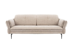 Miniaturka 4 - Sofa trzyosobowa Terlavio 227 cm na nóżkach – widok z przodu na białym tle
