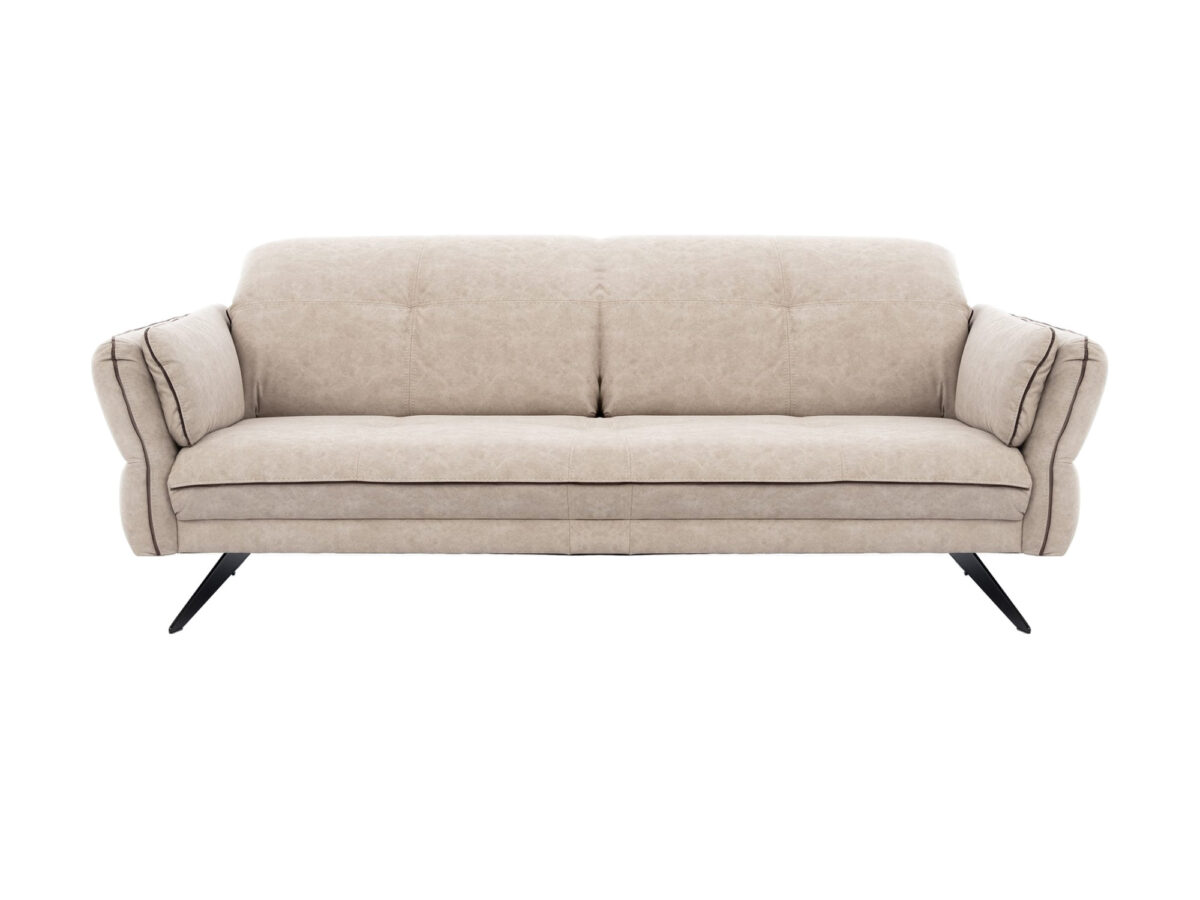 Sofa trzyosobowa z regulowanymi zagłówkami na płozach Terlavio 227 cm