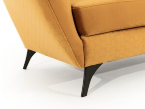 Miniaturka 3 - Bok sofy Anvelio z przeszyciem w plaster miodu i skośną nóżką