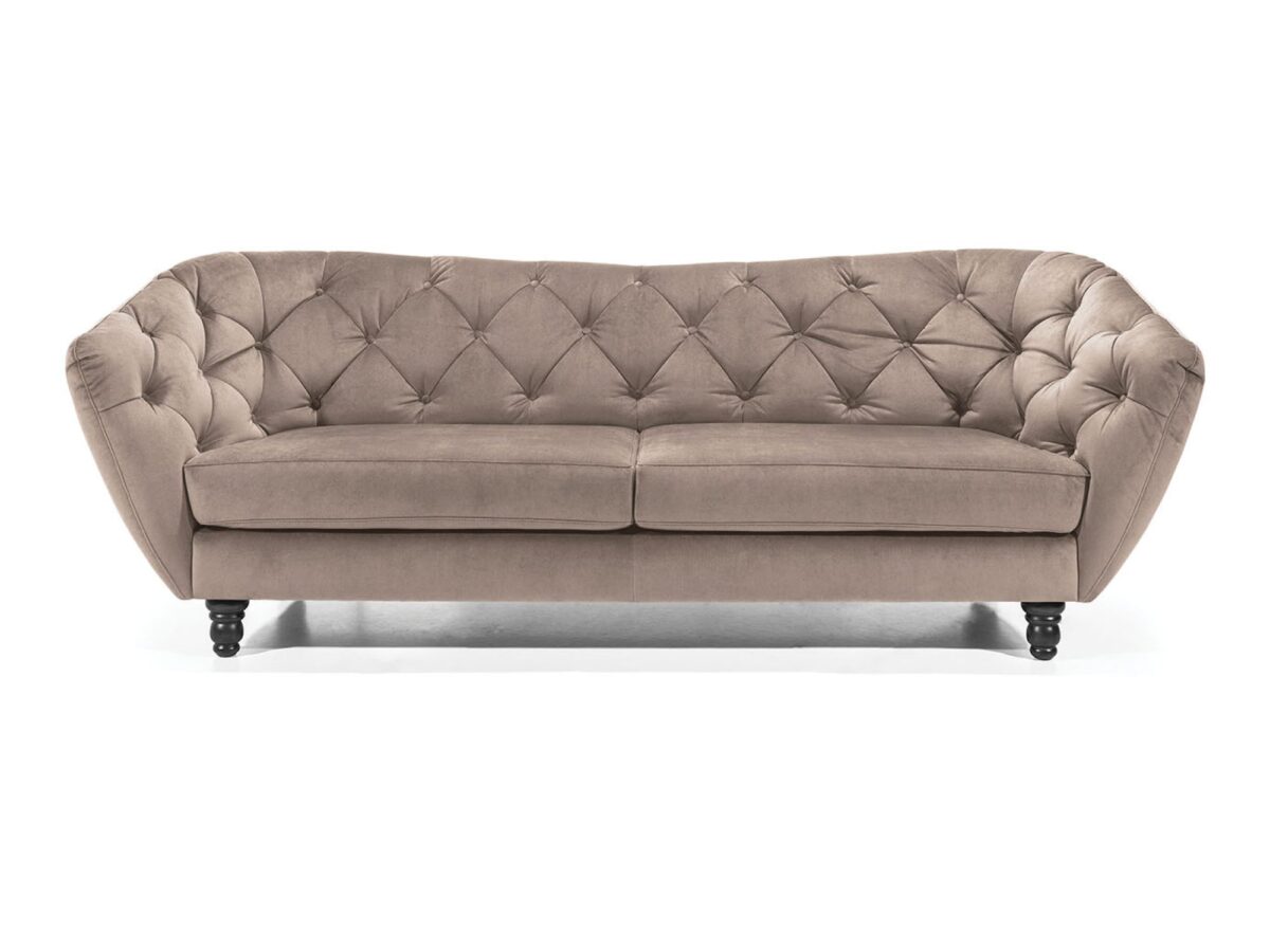 Sofa trzyosobowa z pikowanym oparciem Ardenzo 240 cm