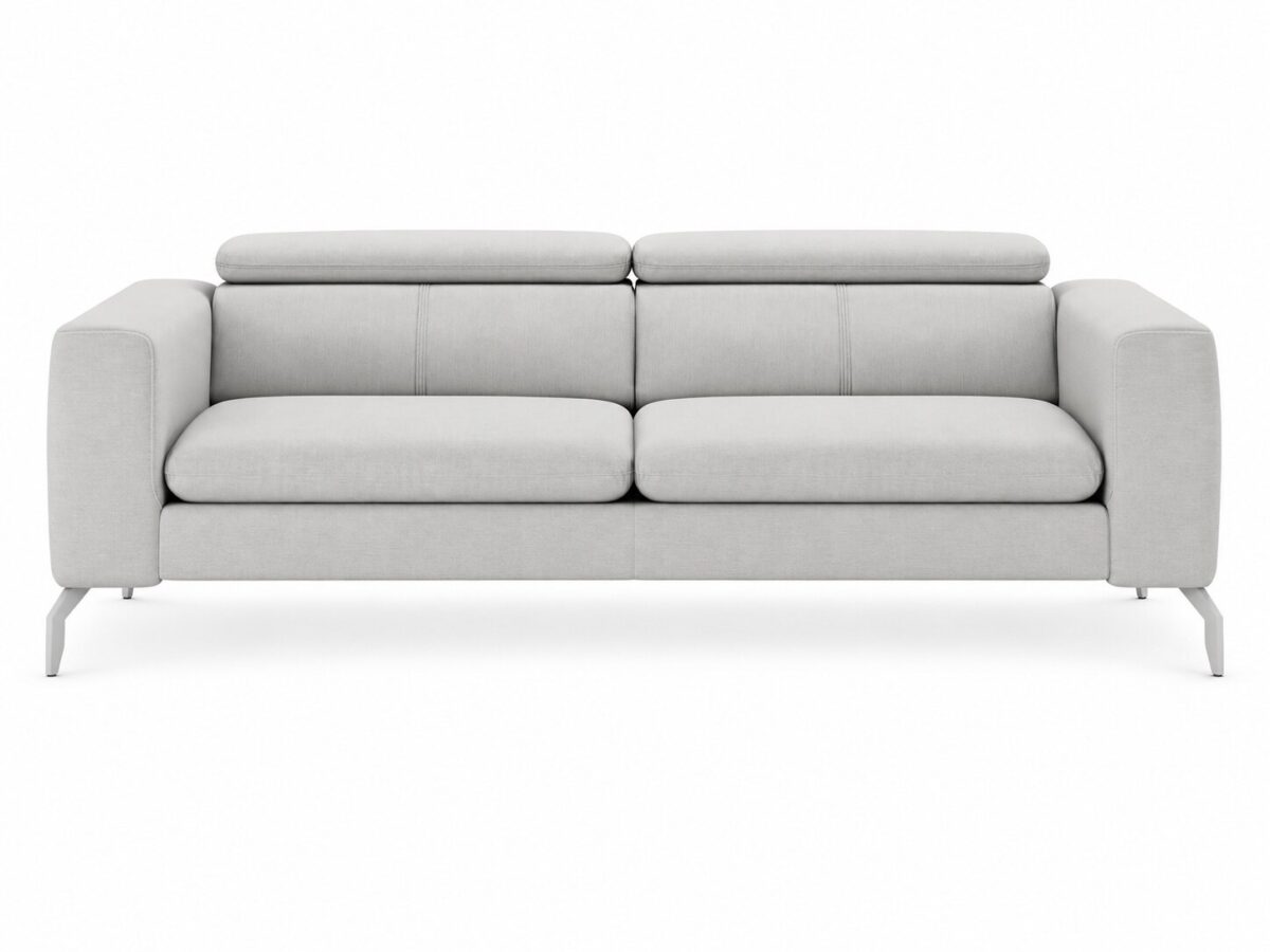 Sofa trzyosobowa z regulowanymi zagłówkami Celvaro 210 cm