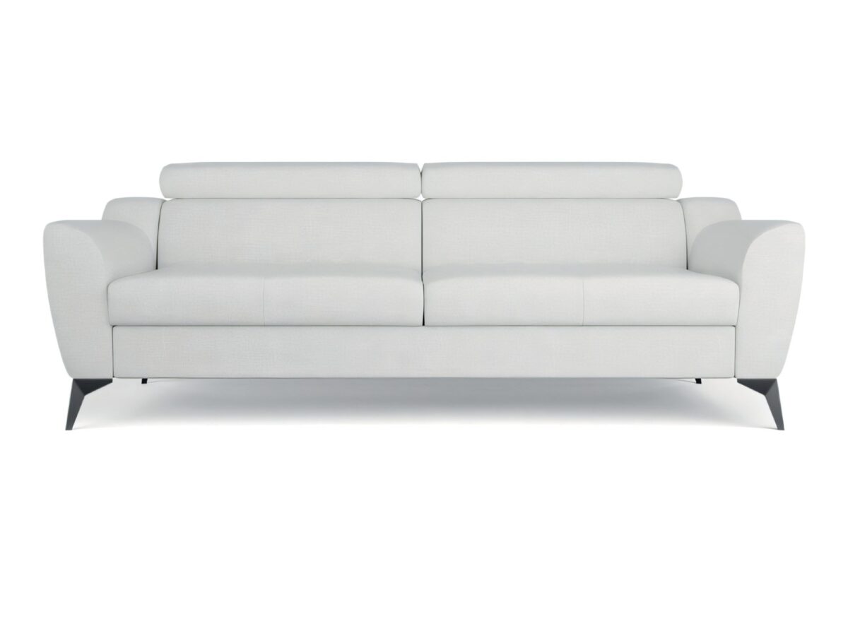 Sofa trzyosobowa z regulowanymi zagłówkami Vigando 221 cm