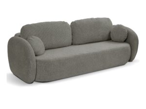 Miniaturka 1 - Sofa Valsera 238 cm w tkaninie Aragon 93 — widok pod kątem i zaokrąglone boki
