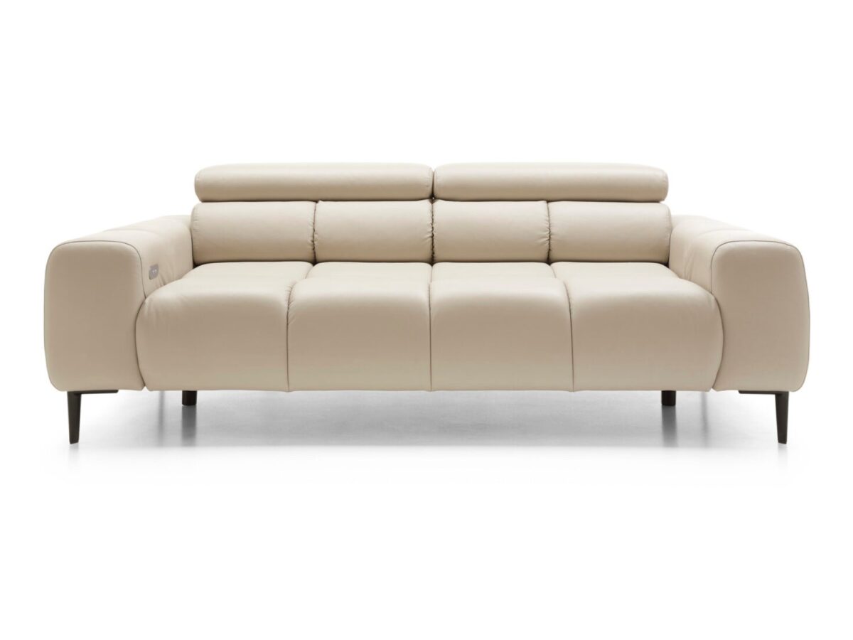 Sofa z elektrycznym wysuwem Pleviano 212 cm