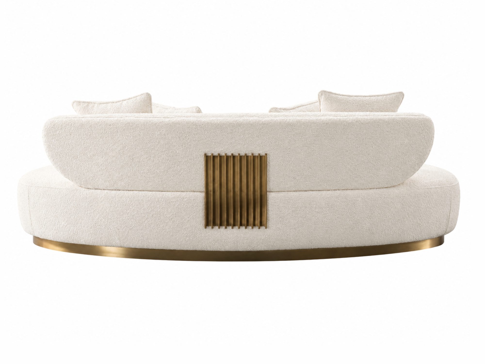 Sofa Zenith w kolorze ecru – widok z tyłu