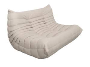 Miniaturka 1 - Sofa dwuosobowa Zenith w tkaninie aksamitnej, perspektywa boczna