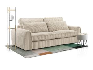 Miniaturka 2 - Sofa Zivona w kremowym sztruksie w aranżacji salonu