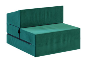 Miniaturka 3 - Sofka rozkładana piankowa Nuvessa — 70x200, grubość 14 cm, w kolorze ciemnozielonym, na białym tle