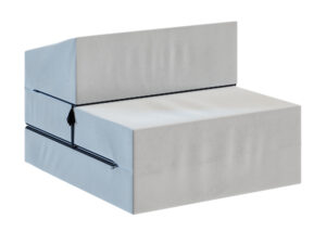Miniaturka 5 - Sofka rozkładana piankowa Nuvessa — 70x200, grubość 14 cm, w kolorze szarym, na białym tle