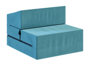 Miniaturka 6 - Sofka rozkładana piankowa Nuvessa — 70x200, grubość 14 cm, w kolorze turkusowym, na białym tle