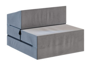 Miniaturka 28 - Sofka rozkładana piankowa Nuvessa — 70x200, grubość 14 cm, w kolorze grafitowym, na białym tle