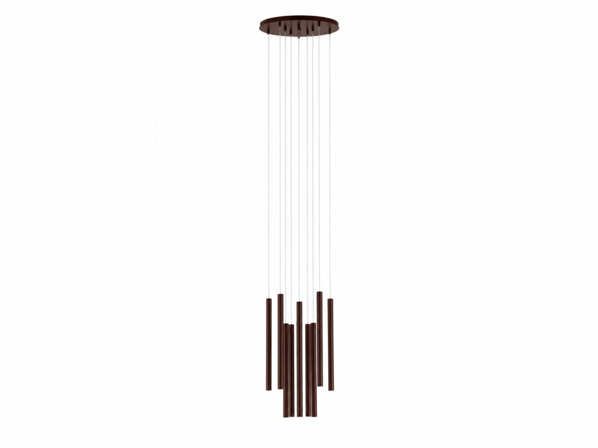 Lampa wisząca Sopel 10 Antresola dwa poziomy 10-punktowa