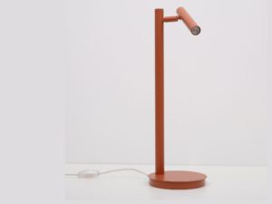 Miniaturka 3 - Lampka stołowa Sopel ceglana z kloszem skierowanym do przodu