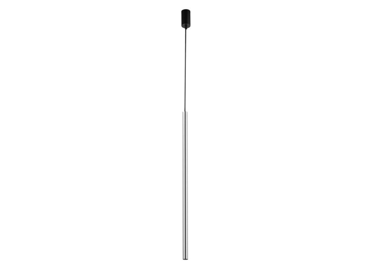 Lampa wisząca Sopel Lux 1 długi 1-punktowa czarno-srebrna lub czarno-złota