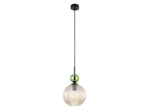 Miniaturka 4 - Lampa wisząca Sophia Big zielono-koniakowa o wysokości 155 cm, waga 1,39 kg