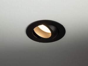 Miniaturka 1 - Czarny spot Aura GU10 IP65 w aranżacji wnętrza