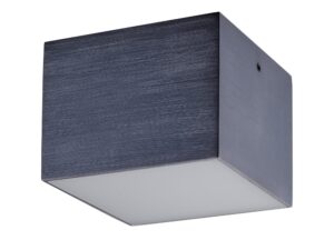 Miniaturka 3 - Spot Cubo Metalik LED 3000K granatowy szczotkowany, kwadratowy aluminiowy korpus