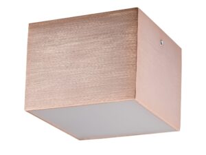 Miniaturka 1 - Spot Cubo Metalik LED 3000K miedziany szczotkowany, kwadratowa oprawa aluminiowa