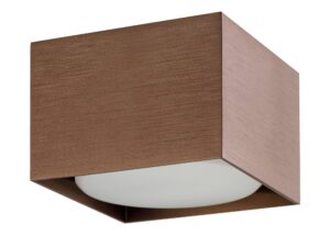 Miniaturka 1 - Spot Cubo Metalik GX53 w kolorze ciemnego brązu szczotkowanego na jasnym tle