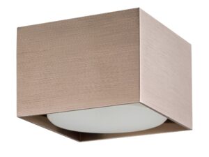 Miniaturka 9 - Spot Cubo Metalik GX53 w kolorze jasnego brązu szczotkowanego na jasnym tle