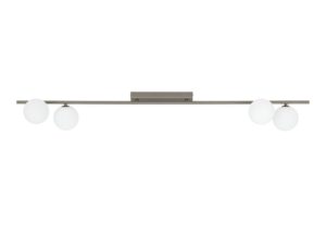 Miniaturka 1 - Lampa Imelo 4-punktowa ciemny brąz – białe klosze
