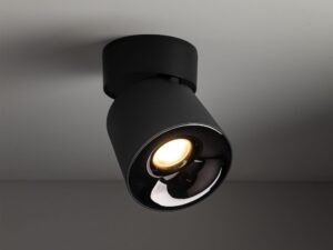 Miniaturka 2 - Czarny spot sufitowy Kyoto CCT LED 18 W w aranżacji