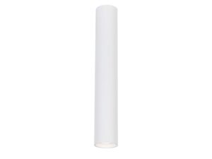 Miniaturka 1 - Biały cylindryczny spot sufitowy GU10 40 cm, packshot na białym tle