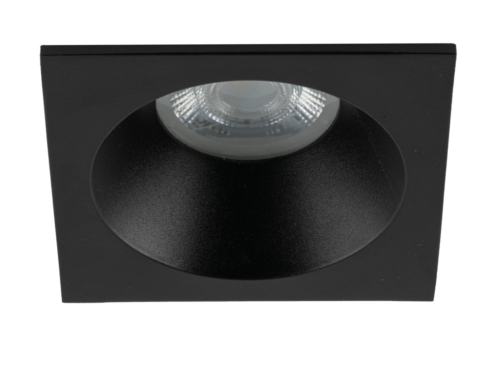 Czarny spot Prisma GU10 IP65 — kwadratowy packshot