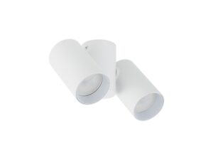 Miniaturka 2 - Biały dwupunktowy spot Amis Downlight GU10 na białym tle, pełna oprawa